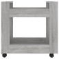 vidaXL Carrito de escritorio contrachapada gris Sonoma 60x45x60 cm