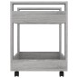 vidaXL Carrito de escritorio contrachapada gris Sonoma 60x45x60 cm