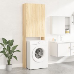 vidaXL Armario de lavadora color roble Sonoma 64x25,5x190 cm