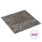 vidaXL Tarimas autoadhesivas 20 unidades PVC 1,86 m² mármol negro vidaXL Tarimas autoadhesivas 20 unidades PVC 1,86 m² mármol negro