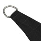 vidaXL Toldo de vela triangular tela Oxford negro 4x4x5,8 m
