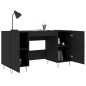 vidaXL Escritorio madera de ingeniería negro 140x50x75 cm vidaXL Escritorio madera de ingeniería negro 140x50x75 cm