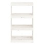 vidaXL Estantería/divisor de espacios madera pino blanco 60x30x103,5cm