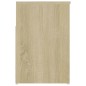 vidaXL Banco zapatero madera contrachapada roble Sonoma 80x30x45 cm vidaXL Banco zapatero madera contrachapada roble Sonoma 80x30x45 cm