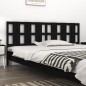 vidaXL Cabecero de cama madera maciza de pino negro 205,5x4x100 cm vidaXL Cabecero de cama madera maciza de pino negro 205,5x4x100 cm