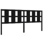 vidaXL Cabecero de cama madera maciza de pino negro 205,5x4x100 cm vidaXL Cabecero de cama madera maciza de pino negro 205,5x4x100 cm