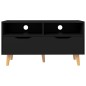 vidaXL Mueble de TV madera de ingeniería negro 90x40x48,5 cm
