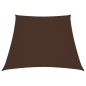 vidaXL Toldo de vela trapezoidal de tela oxford marrón 2/4x3 m
