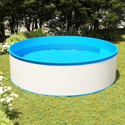 vidaXL Piscina de chapoteo blanca 350x90 cm 