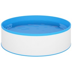 vidaXL Piscina de chapoteo blanca 350x90 cm 