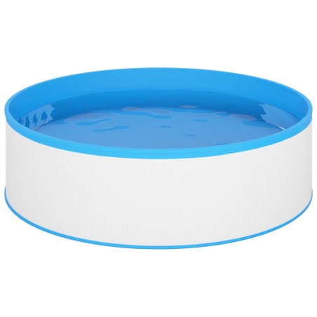vidaXL Piscina de chapoteo blanca 350x90 cm 