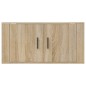 vidaXL Mueble para TV de pared roble Sonoma 80x34,5x40 cm