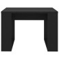 vidaXL Mesa auxiliar de madera contrachapada negro 50x50x35 cm vidaXL Mesa auxiliar de madera contrachapada negro 50x50x35 cm