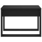 vidaXL Mesa auxiliar de madera contrachapada negro 50x50x35 cm vidaXL Mesa auxiliar de madera contrachapada negro 50x50x35 cm