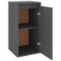 vidaXL Armarios de pared 2 uds madera maciza de pino gris 30x30x60 cm vidaXL Armarios de pared 2 uds madera maciza de pino gris 30x30x60 cm