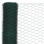 vidaXL Alambrada de gallinero acero revestimiento PVC verde 25x1,5 m vidaXL Alambrada de gallinero acero revestimiento PVC verde 25x1,5 m