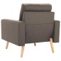vidaXL Juego de sofás 2 piezas de tela gris taupe vidaXL Juego de sofás 2 piezas de tela gris taupe