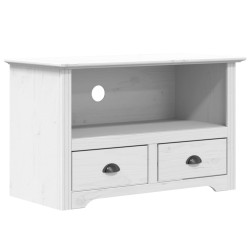 vidaXL Mueble de TV con 2 cajones BODO madera pino blanco 91x43x56 cm