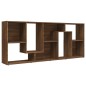 vidaXL Estantería madera contrachapada color roble marrón 67x24x161 cm vidaXL Estantería madera contrachapada color roble marrón 67x24x161 cm