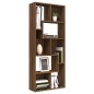 vidaXL Estantería madera contrachapada color roble marrón 67x24x161 cm vidaXL Estantería madera contrachapada color roble marrón 67x24x161 cm