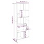 vidaXL Estantería madera contrachapada color roble marrón 67x24x161 cm vidaXL Estantería madera contrachapada color roble marrón 67x24x161 cm