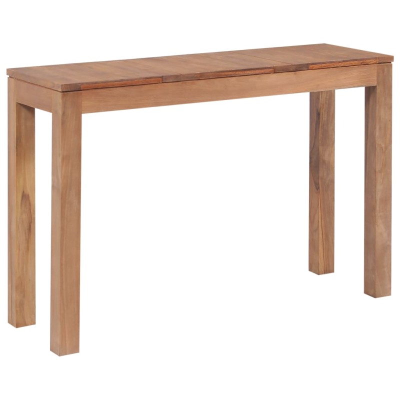 vidaXL Mesa consola de madera teca maciza acabado natural 110x35x76 cm vidaXL Mesa consola de madera teca maciza acabado natural 110x35x76 cm
