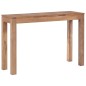 vidaXL Mesa consola de madera teca maciza acabado natural 110x35x76 cm vidaXL Mesa consola de madera teca maciza acabado natural 110x35x76 cm