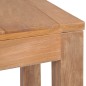 vidaXL Mesa consola de madera teca maciza acabado natural 110x35x76 cm vidaXL Mesa consola de madera teca maciza acabado natural 110x35x76 cm