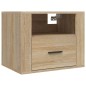 vidaXL Mesitas de noche de pared 2 uds color roble Sonoma 50x36x40 cm vidaXL Mesitas de noche de pared 2 uds color roble Sonoma 50x36x40 cm