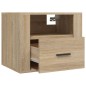 vidaXL Mesitas de noche de pared 2 uds color roble Sonoma 50x36x40 cm vidaXL Mesitas de noche de pared 2 uds color roble Sonoma 50x36x40 cm