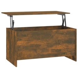 vidaXL Mesa de centro contrachapada roble ahumado 102x55,5x52,5 cm