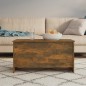 vidaXL Mesa de centro contrachapada roble ahumado 102x55,5x52,5 cm