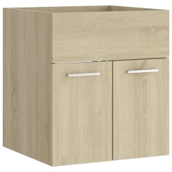 vidaXL Armario para lavabo contrachapada color roble 41x38,5x46 cm