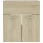 vidaXL Armario para lavabo contrachapada color roble 41x38,5x46 cm vidaXL Armario para lavabo contrachapada color roble 41x38,5x46 cm