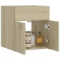 vidaXL Armario para lavabo contrachapada color roble 41x38,5x46 cm vidaXL Armario para lavabo contrachapada color roble 41x38,5x46 cm