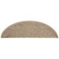 vidaXL Alfombrilla autoadhesiva escalera 15 uds beige oscuro 56x17x3cm vidaXL Alfombrilla autoadhesiva escalera 15 uds beige oscuro 56x17x3cm