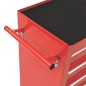 vidaXL Carro para herramientas con 15 cajones acero rojo vidaXL Carro para herramientas con 15 cajones acero rojo