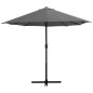 vidaXL Sombrilla de jardín con palo de aluminio 460x270 cm antracita vidaXL Sombrilla de jardín con palo de aluminio 460x270 cm antracita