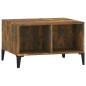 vidaXL Mesa de centro madera contrachapada roble ahumado 60x50x36,5 cm vidaXL Mesa de centro madera contrachapada roble ahumado 60x50x36,5 cm