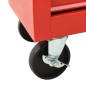 vidaXL Carro para herramientas con 15 cajones acero rojo vidaXL Carro para herramientas con 15 cajones acero rojo