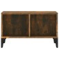 vidaXL Mesa de centro madera contrachapada roble ahumado 60x50x36,5 cm vidaXL Mesa de centro madera contrachapada roble ahumado 60x50x36,5 cm
