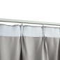 vidaXL Cortinas opacas con ganchos 2 piezas gris 140x225 cm vidaXL Cortinas opacas con ganchos 2 piezas gris 140x225 cm