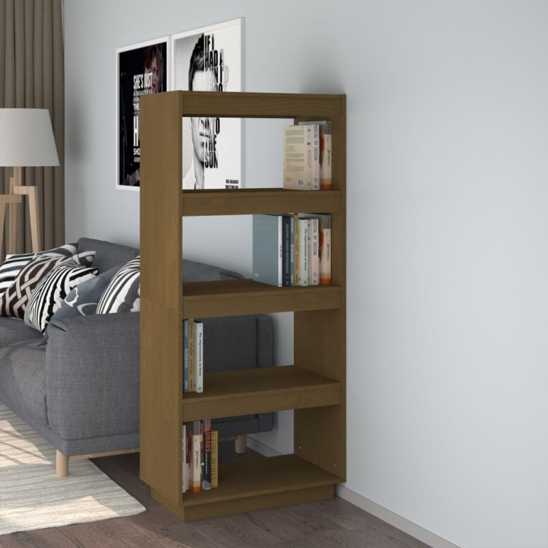 vidaXL Estantería/divisor de espacios madera pino marrón 60x35x135 cm vidaXL Estantería/divisor de espacios madera pino marrón 60x35x135 cm