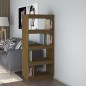 vidaXL Estantería/divisor de espacios madera pino marrón 60x35x135 cm vidaXL Estantería/divisor de espacios madera pino marrón 60x35x135 cm