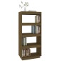 vidaXL Estantería/divisor de espacios madera pino marrón 60x35x135 cm vidaXL Estantería/divisor de espacios madera pino marrón 60x35x135 cm