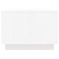 vidaXL Mesa de centro de madera maciza de pino blanco 80x50x35 cm vidaXL Mesa de centro de madera maciza de pino blanco 80x50x35 cm