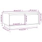 vidaXL Mesa de centro de madera maciza de pino blanco 80x50x35 cm vidaXL Mesa de centro de madera maciza de pino blanco 80x50x35 cm