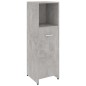 vidaXL Juego muebles de baño 4 piezas madera ingeniería gris hormigón vidaXL Juego muebles de baño 4 piezas madera ingeniería gris hormigón