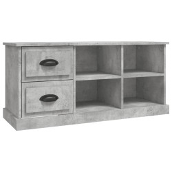 vidaXL Mueble de TV madera contrachapada gris hormigón 102x35,5x47,5cm