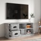 vidaXL Mueble de TV madera contrachapada gris hormigón 102x35,5x47,5cm vidaXL Mueble de TV madera contrachapada gris hormigón 102x35,5x47,5cm